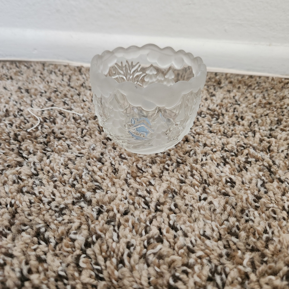 Frosted Glass Votive Candle Holder